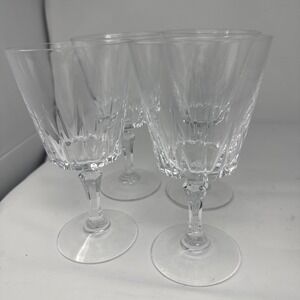 Cristal D'Arques Versailles Water Goblets Set of 4 Cut Crystal France 12oz